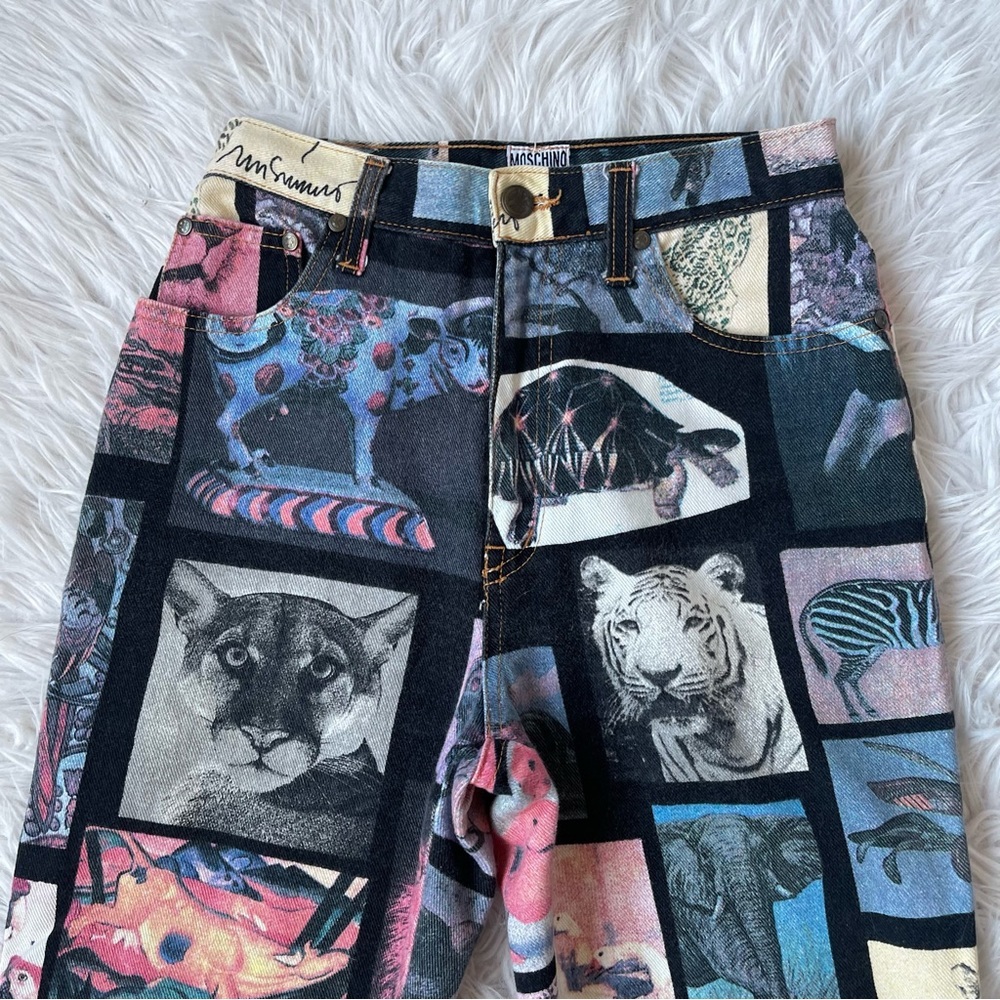 MOSCHINO Jeans Animal Print Pants “Rare” - Picture 5 of 15